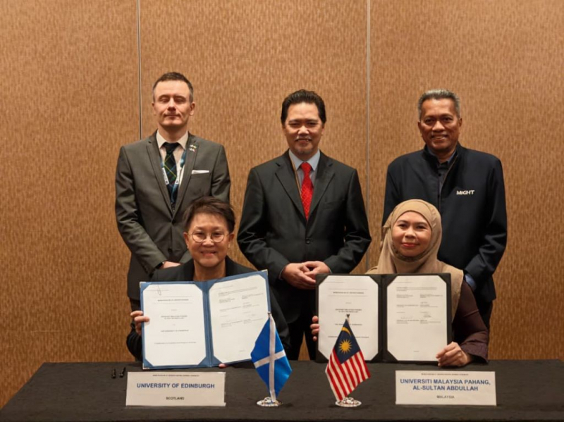 UMPSA dan The University of Edinburgh meterai kerjasama perkasa ekosistem akademik dan penyelidikan berimpak tinggi