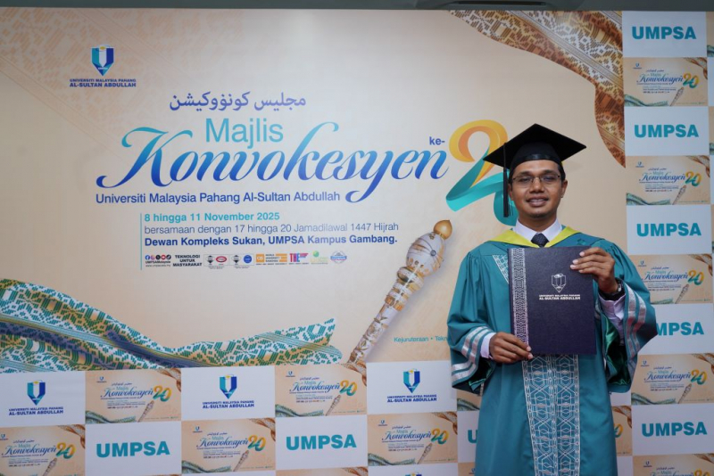 Sokongan isteri jadi kekuatan utama, graduan PJJ UMPSA buktikan tiada yang mustahil