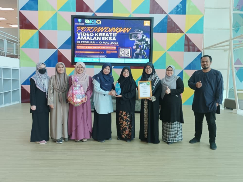 Zon Perpustakaan Pekan menang Pertandingan Video Kreatif Amalan EKSA 2026