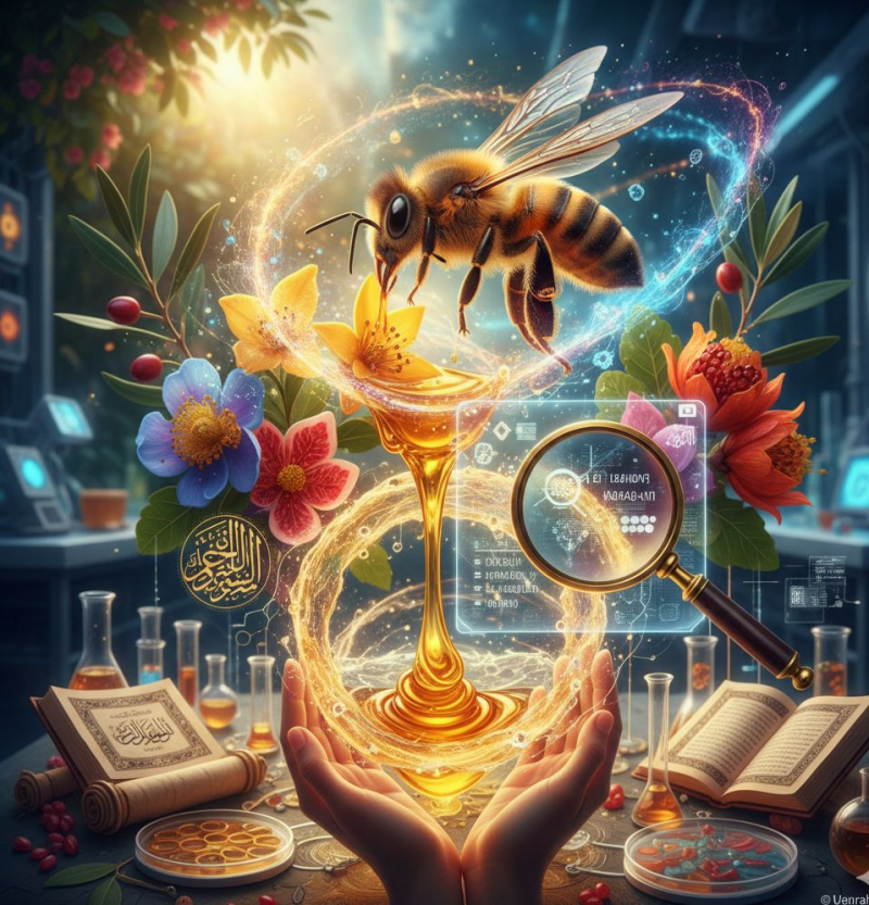 Ilham Elektrokimia: Deskripsi Komunikasi Lebah dan Manifestasi Madu Terapeutik Lensa Wahyu