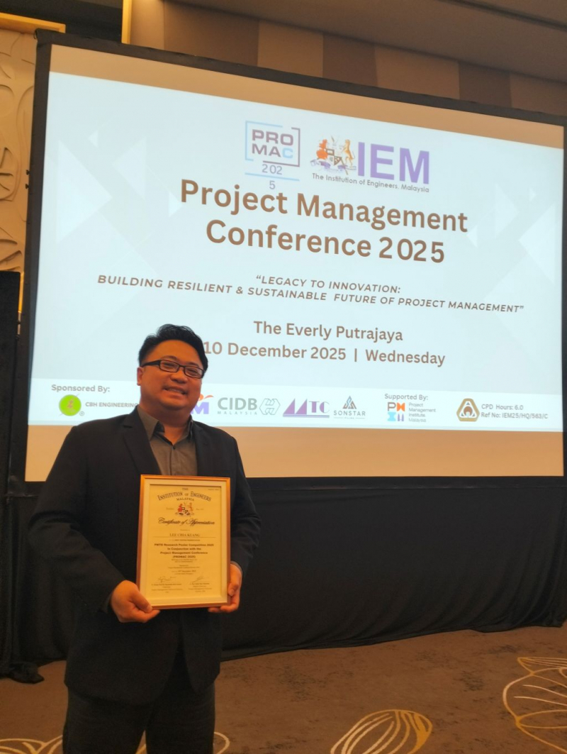 Profesor Madya Ts. Dr. Lee Chia Kuang raih 2 anugerah di PROMAC 2025